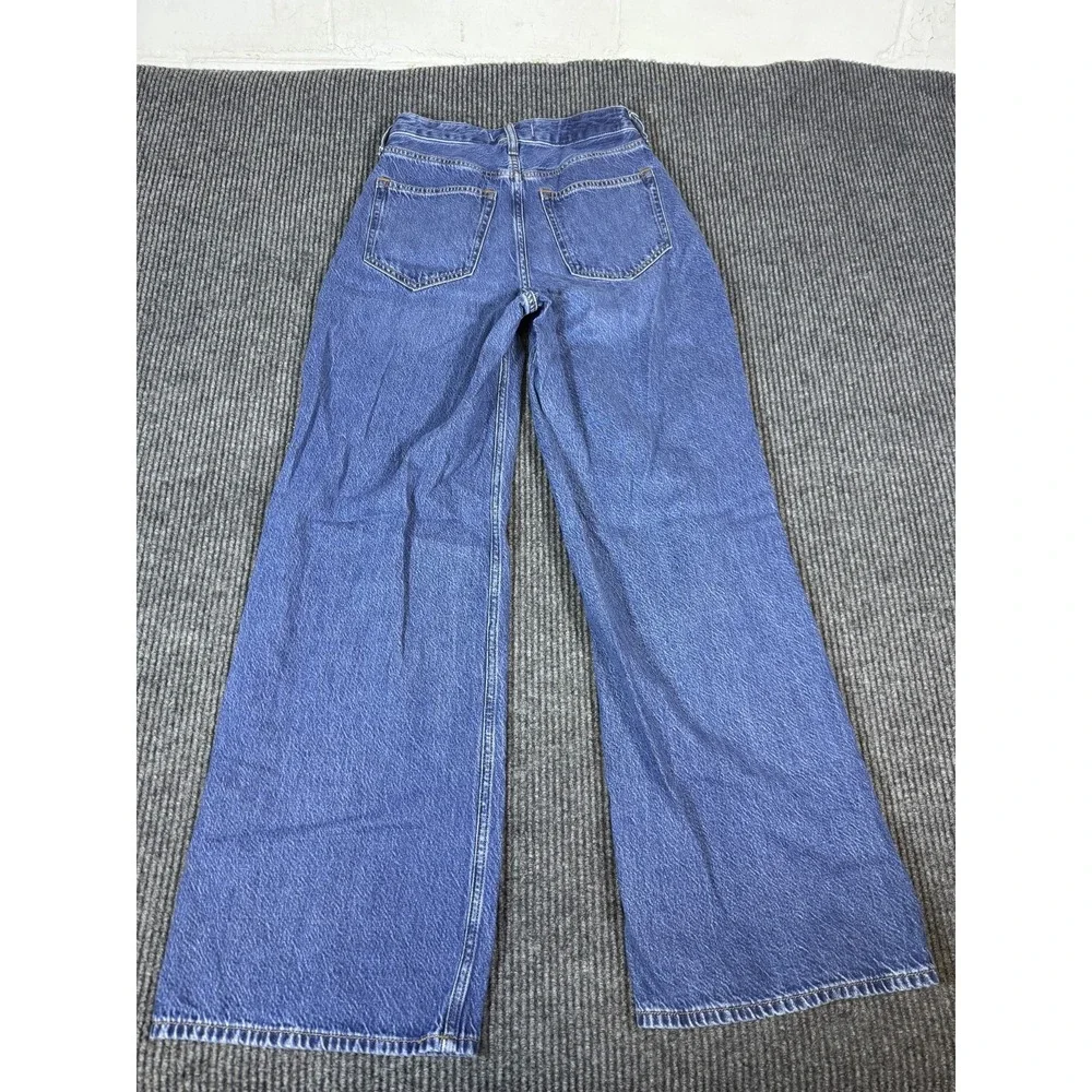 Abercrombie & Fitch The Wide Leg High Rise Curve Love Jeans Women 26 x 32 Baggy